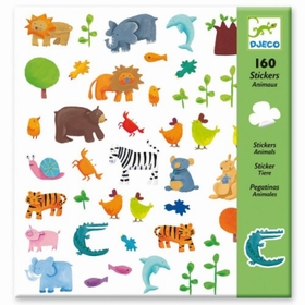 160 STICKERS ANIMAUX JEUX CREATIFS DJECO -1