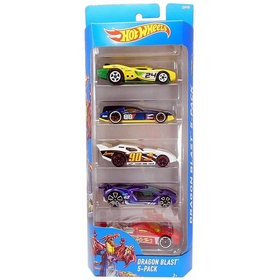 PACK 5 VOITURES HOTWHEELS ASST VEHICULES DIVERS -1