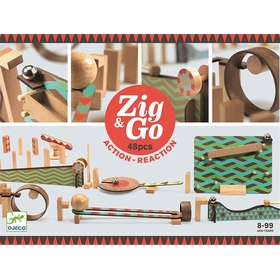 CIRCUIT BILLE ZIG GO 48 PIECES JEUX CONSTRUCTION DJECO -1