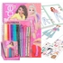 COLORIAGE STICKERS +15 CRAYONS JEUX CREATIFS TOP MODEL -1