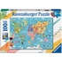 PUZZLE CARTE DU MONDE 100 PCS PUZZLES RAVENSBURGER -1