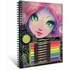 CARNET COLORIAGES PAGES NOIRES JEUX CREATIFS NEBULOUS -1