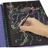 CARNET COLORIAGES PAGES NOIRES JEUX CREATIFS NEBULOUS -2