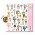 160 STICKERS METALLISES TINYLY JEUX CREATIFS DJECO -1
