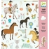 160 STICKERS CHEVAUX JEUX CREATIFS DJECO -1