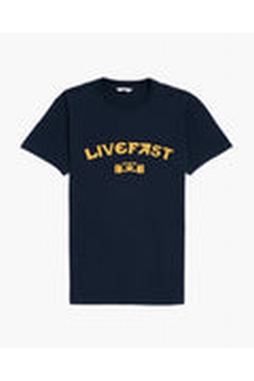 TEE-SHIRT  LIVEFAST - 8JS - NAVY WASHED