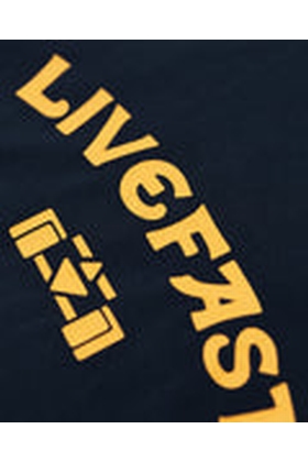 TEE-SHIRT  LIVEFAST - 8JS - NAVY WASHED