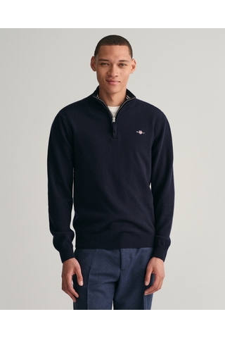 PULL ZIPPÉ SUPERFINE LAMBSWOOL GANT