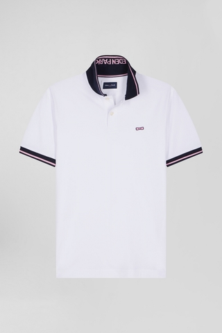 POLO MC COL JACQUARD EDEN-PARK