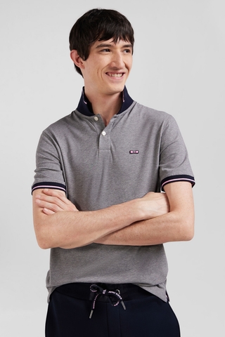 POLO MC COL JACQUARD EDEN-PARK