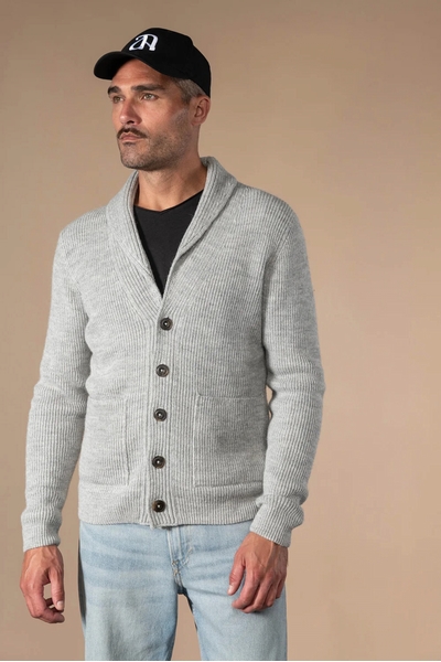 CARDIGAN BOUTONS COL CHALE