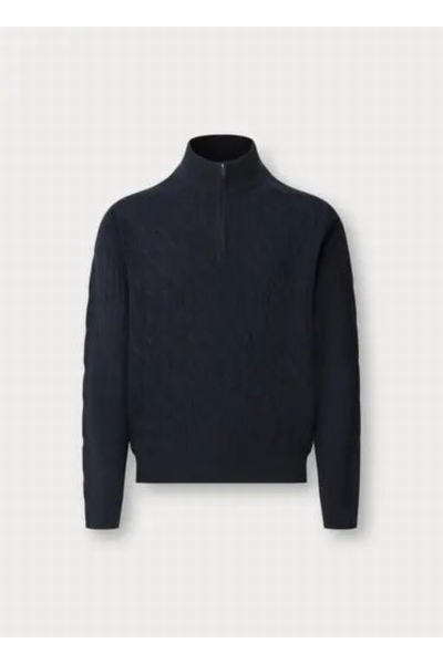 PULL TORSADE COL  ZIPPÉ