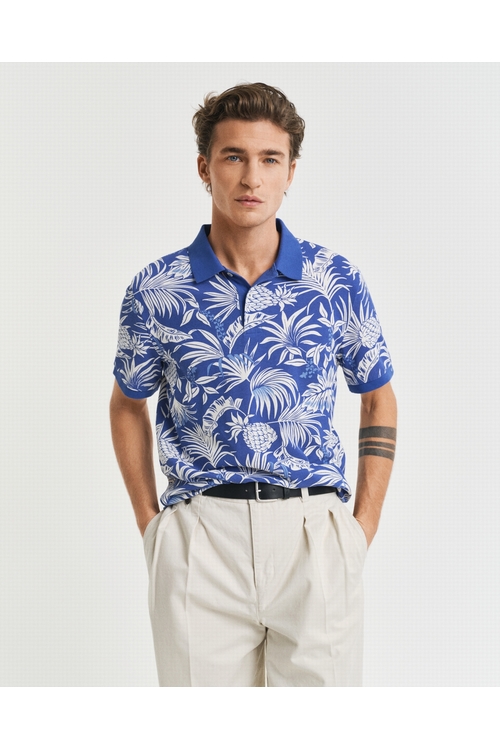 POLO À IMPRIMÉ TROPICAL GANT