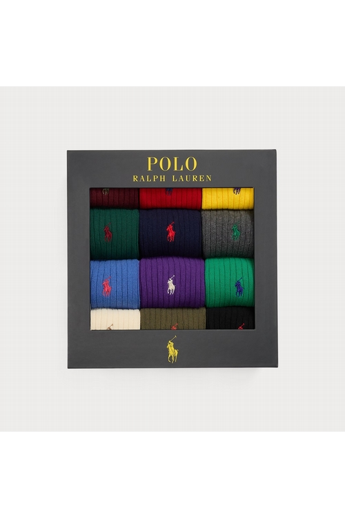 COFFRET CHAUSSETTES 12 PAIRES RALPH LAUREN