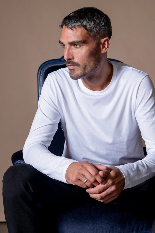 TEE-SHIRT COL O  ML ANONYM