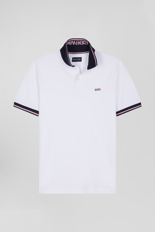 POLO MC COL JACQUARD EDEN-PARK