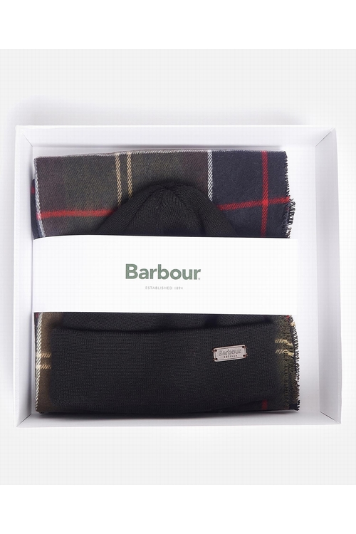 COFFRET BONNET ECHARPE BARBOUR