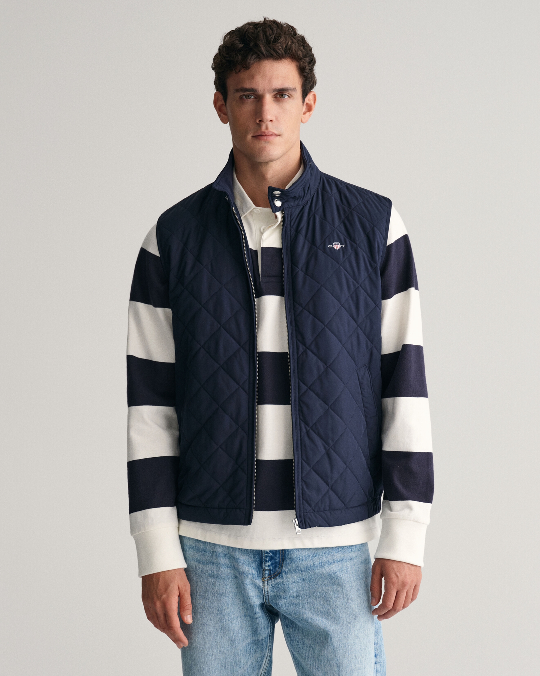 QUILTED WINDCHEATER VEST GANT