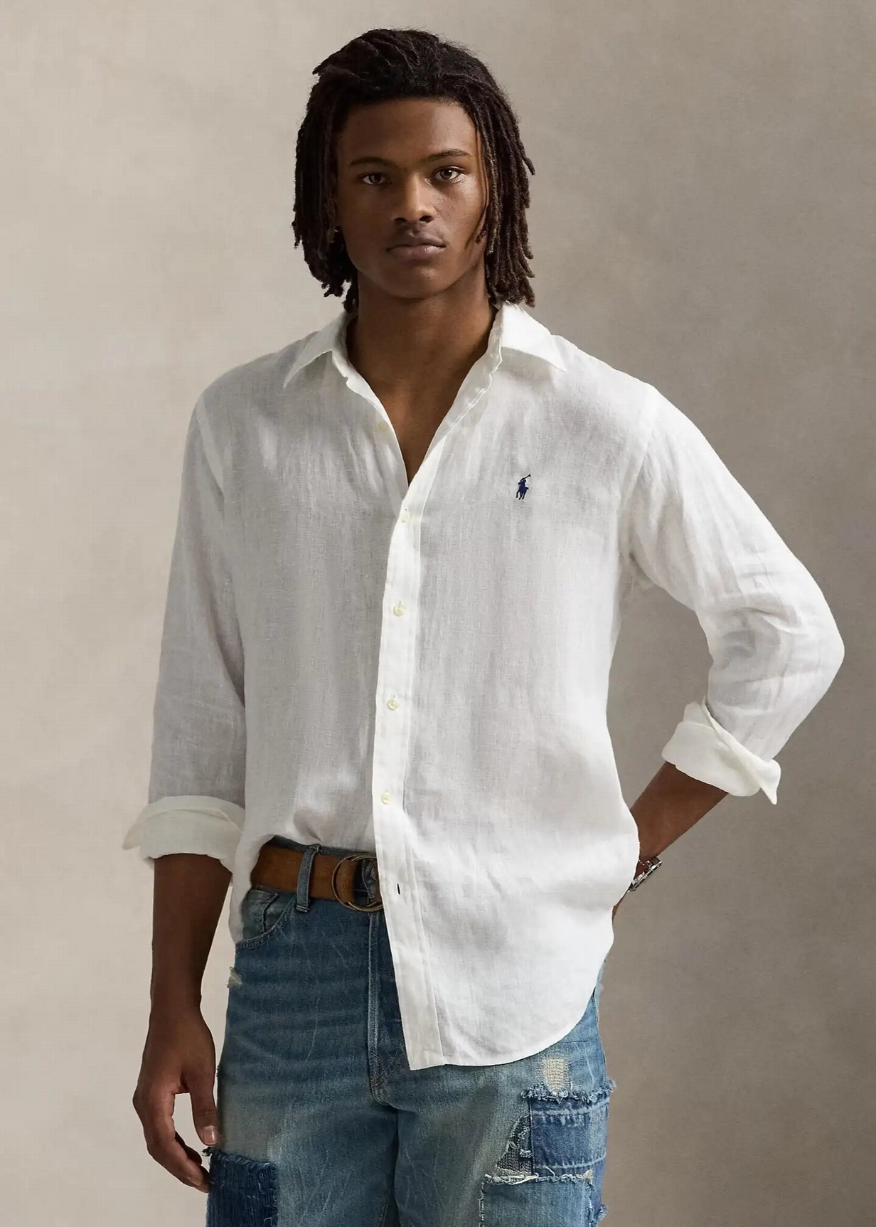 CHEMISE SLIM EN LIN RALPH LAUREN