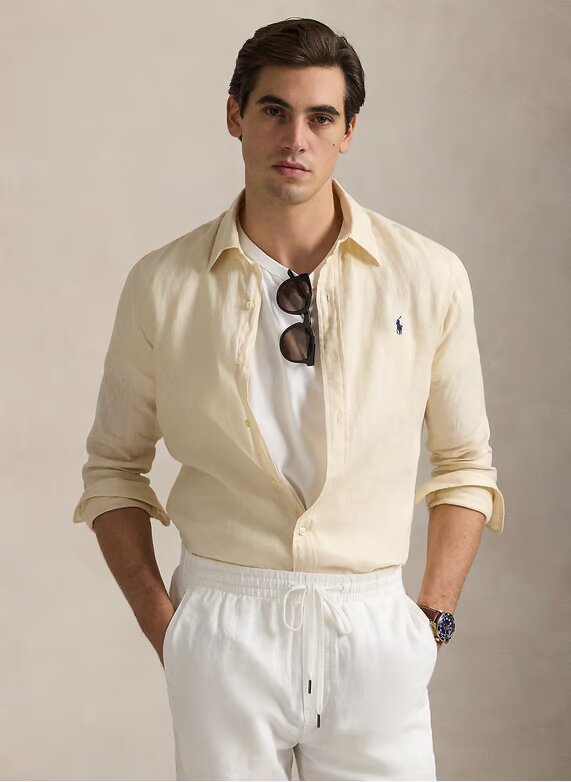 CHEMISE EN LIN SLIM RALPH LAUREN