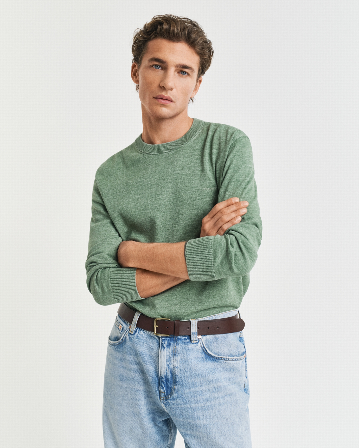 PULL COL ROND SUNFADED GANT