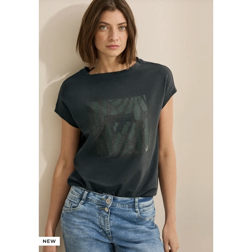 TEE SHIRT ML CECIL - CECIL - KHAKI 36653 - 1