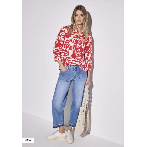 BLOUSE STREET ONE - STREET ONE - RED 26278 - 1