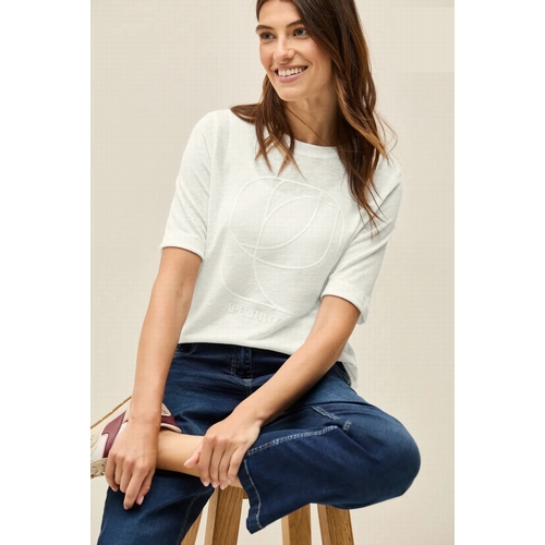 TEE SHIRT CECIL - CECIL - VANILLE 23474 - 2