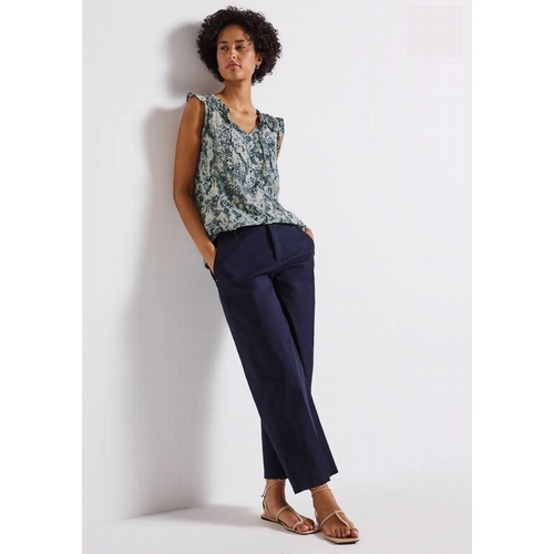 BLOUSE STREET ONE - STREET ONE - BLUE 37020 - 1