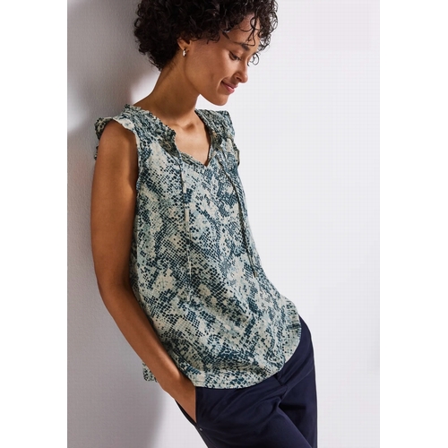 BLOUSE STREET ONE - STREET ONE - BLUE 37020 - 2