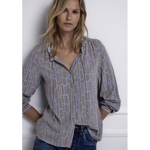 BLOUSE STREET ONE - STREET ONE - BLUE 27149 - 1