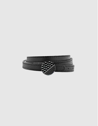 BRACELET CUIR TRIPLE PALLADIUM