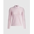 LADIES FW SILKY 1/4 ZIP POLO LIGHT PINK GFORE