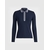 LADIES FW SILKY 1/4 ZIP POLO NAVY GFORE