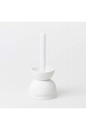BOUGEOIR PORCELAINE - RADER - BLANC