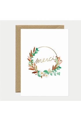 CARTE MERCI OR - ALL THE WAYS TO SAY - GOLD MERCI