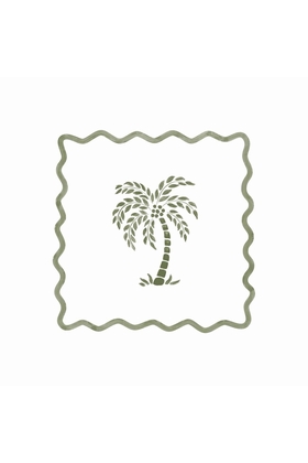 20 SERVIETTES PAPIER PALMIER - SELECTION KAMEME CONCEPT - KAKI