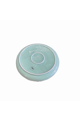 ASSIETTE PLATE - DURO - GRIS / VERT