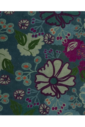 COUSSIN VELOURS COSMOS - LES TOURISTES PARIS - BLEU