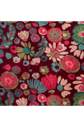 COUSSIN VELOURS MOLLY BURGUNDY - LES TOURISTES PARIS - BORDEAUX