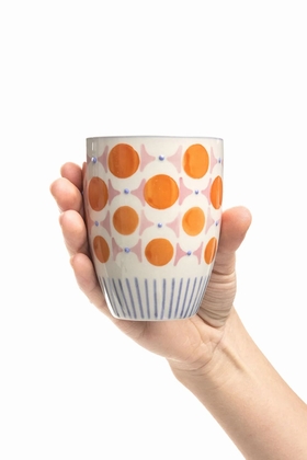 TASSE RETROFLORIA ORANGE - LA SELECTION - ORANGE