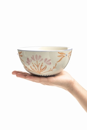 BOL RETROFLORIA FLEURS ORANGES - LA SELECTION - ORANGE