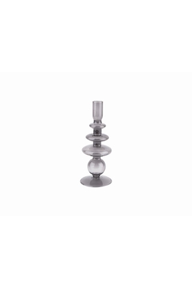 BOUGEOIR VERRE - PRESENT TIME - GRIS