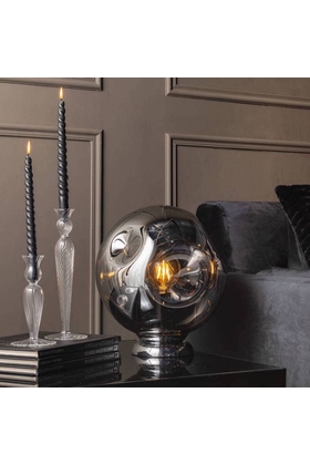 BOUGEOIR VERRE - PRESENT TIME - TRANSPARENT
