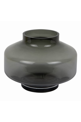 VASE EN VERRE PASMOSO GRIS - PRESENT TIME - GRIS