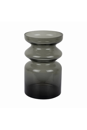 VASE EN VERRE GUSTO GRIS - PRESENT TIME - GRIS