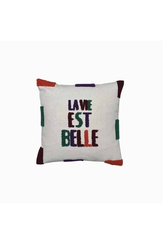 COUSSIN BRODE LA VIE EST BELLE COUSSIN BRODE LA VIE EST BELLE