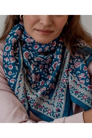GRAND FOULARD EDEL AQUA