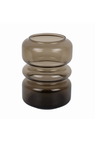 VASE EN VERRE MARAVILLO BRUN