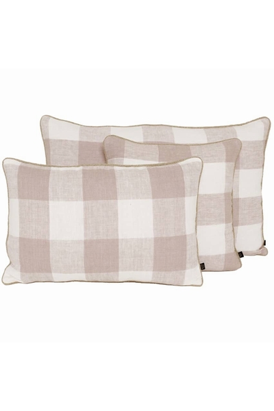 Housse de coussin en lin  Palma  Pétale - Motif : gros